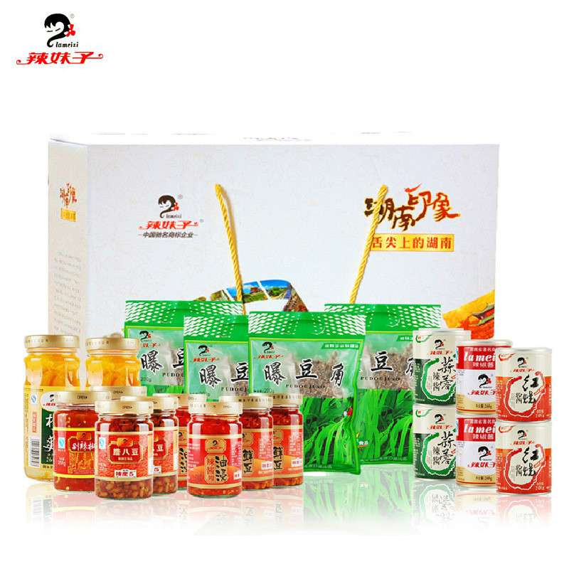 辣妹子 新品腊八豆 香辣黄豆豆瓣酱 豆豉下饭菜258g 湖南特产