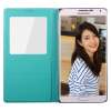 倍思 三星note3 格调智能保护套 深咖/青
