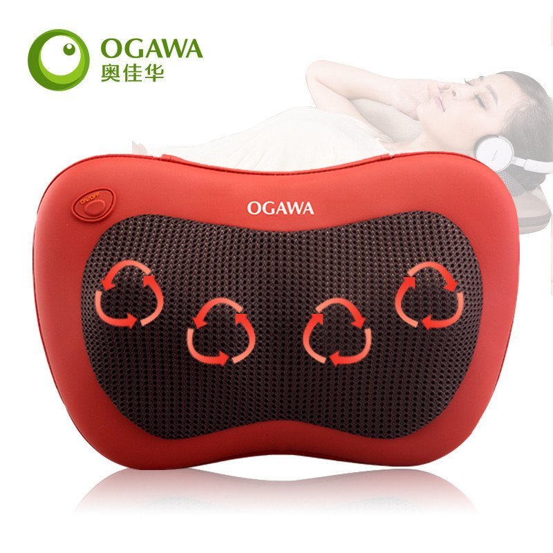 奥佳华og-2101按摩枕红色高清实拍图