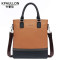 Kpaullon/卡普伦 男士真皮手提包 头层牛皮单肩斜挎包 简约牛皮公文包8561-3 卡其色
