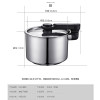 德铂Debo奶锅14.5cm 德国工艺优质不锈钢 拉米亚DEP-92