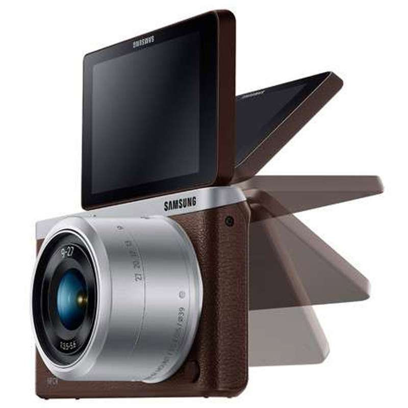 三星(SAMSUNG) NX mini 微单相机 (9mm)/(9-27mm) 棕色 16G卡
