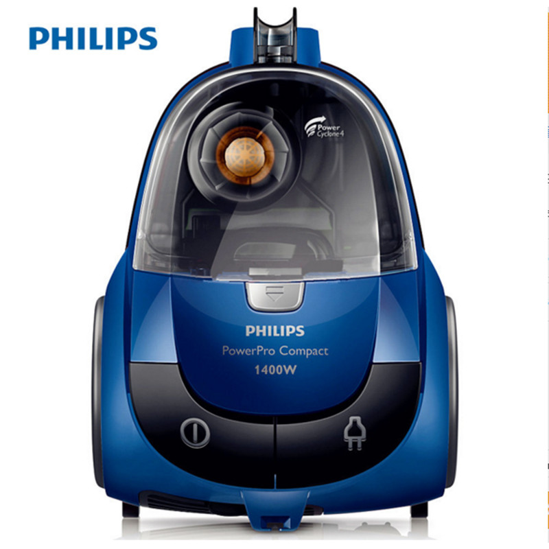飞利浦(Philips) 家用超静音大功率强力无尘袋卧式吸尘器FC8471 蓝色