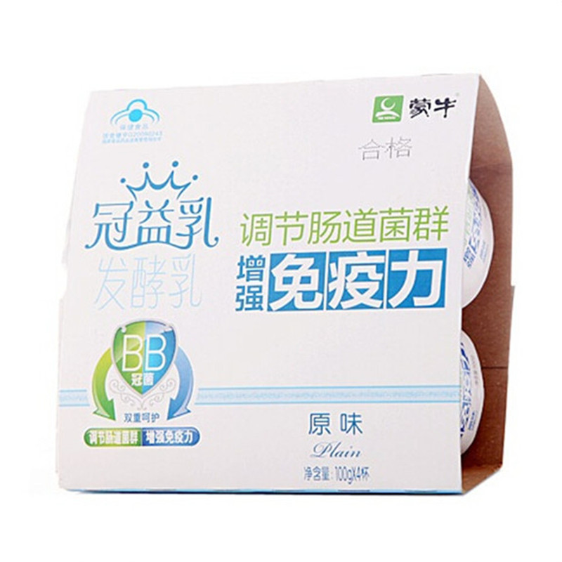 蒙牛冠益乳酸奶原味100g*4