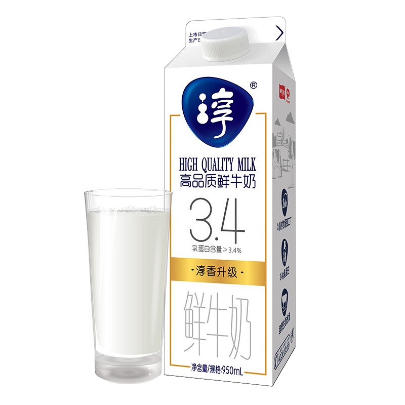 卫岗屋顶淳鲜高品巴氏950ml