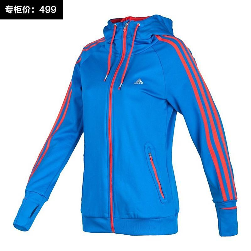 adidas 阿迪达斯 女士茄克外套 G88403 G88406 蓝色 L