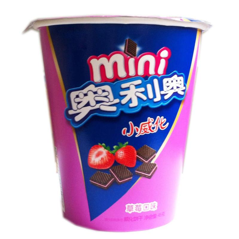 mini奥利奥草莓味小威化45g