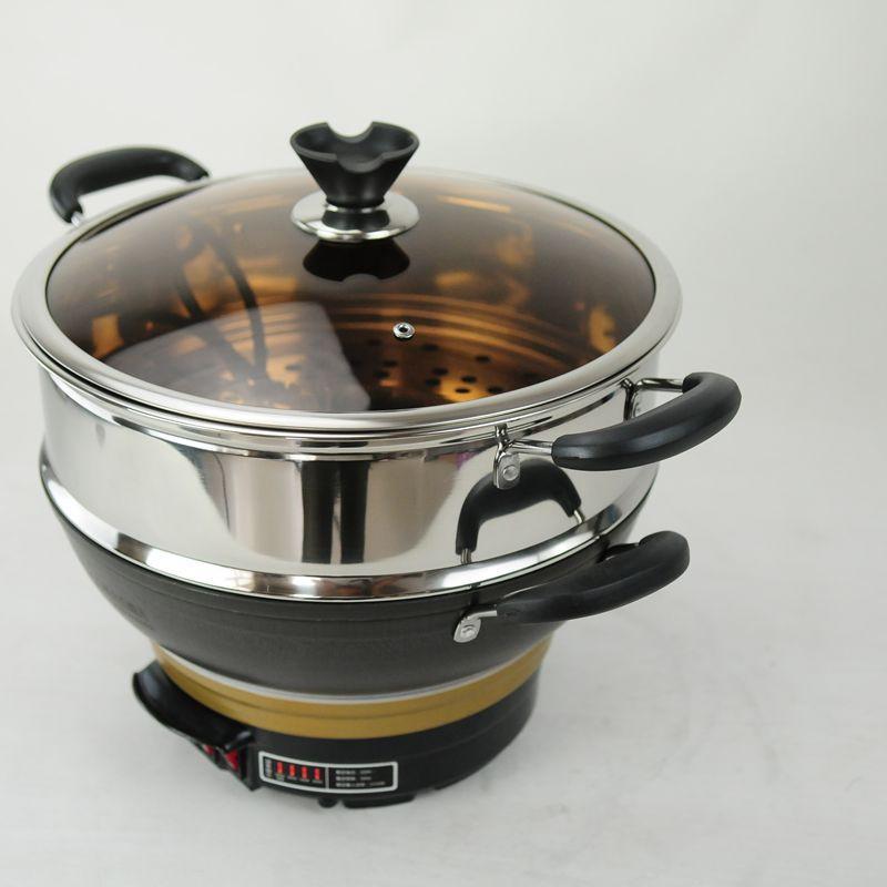 小厨妹铸铁真不锈电炒锅xf325l