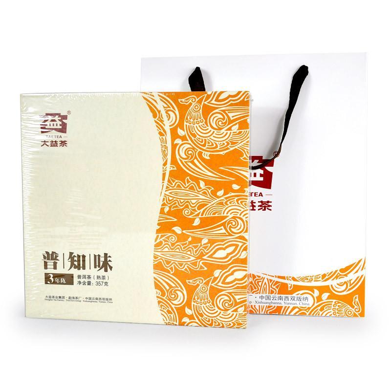 大益普洱茶(熟茶)普知味三年陈357g