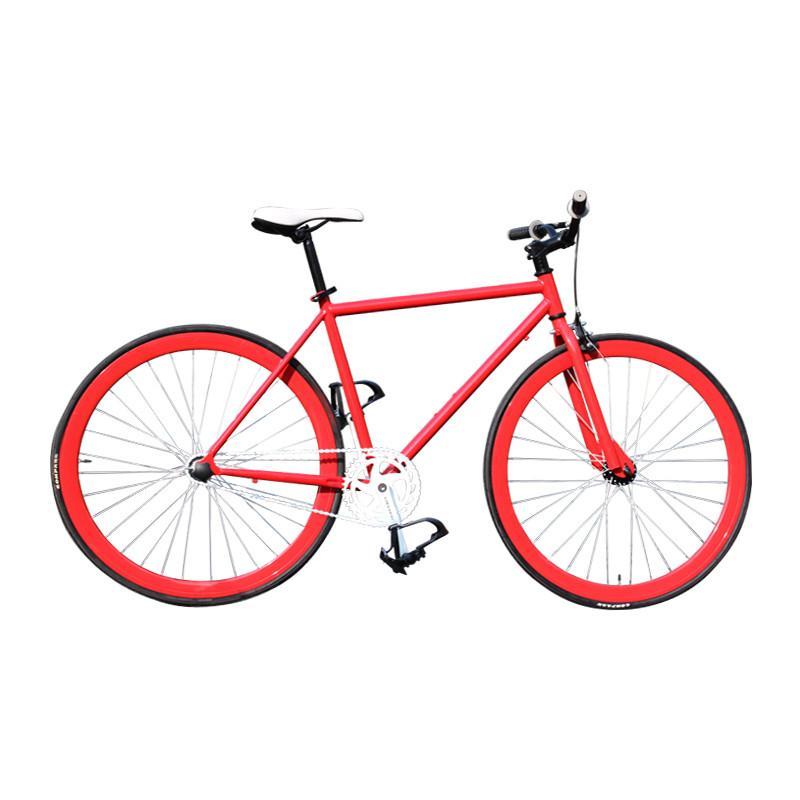 雷斯帕LEXPA700C公路跑车 死飞车 fixed gear场地车 法拉利红