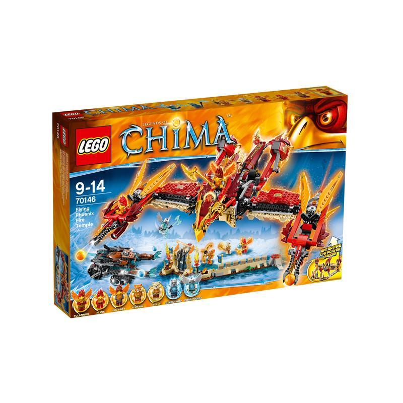 LEGO 乐高气功传奇系列早教拼插玩具 烈焰凤凰飞天神殿L70146