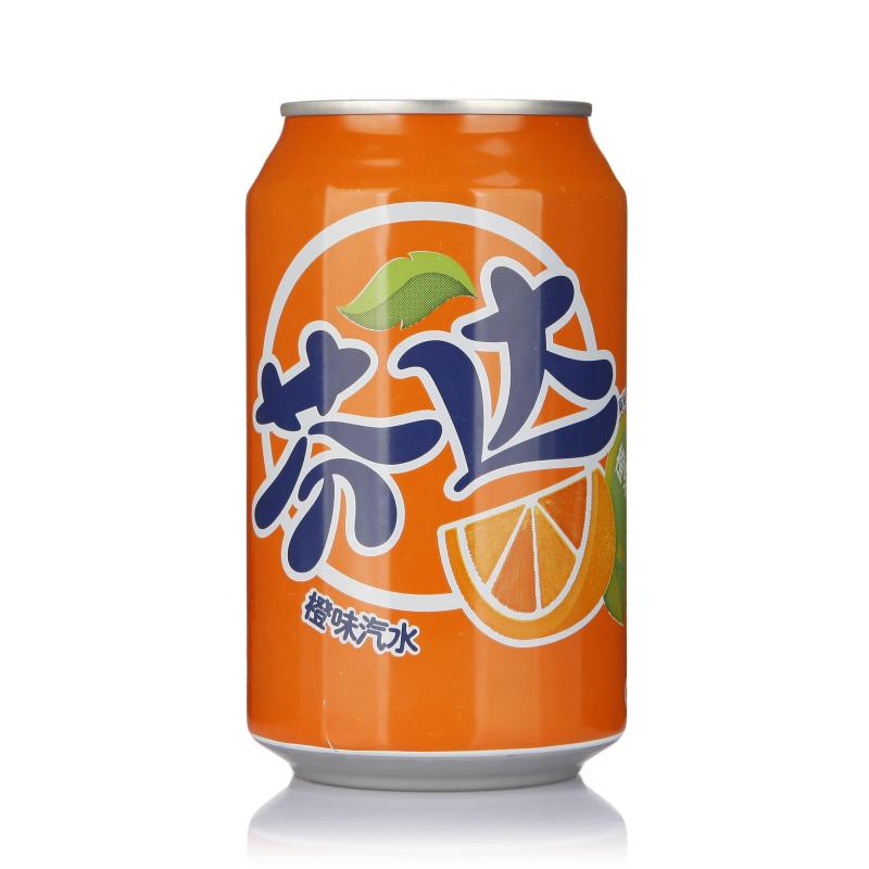 芬达橙味汽水 330ml*24听(整箱)可口可乐出品