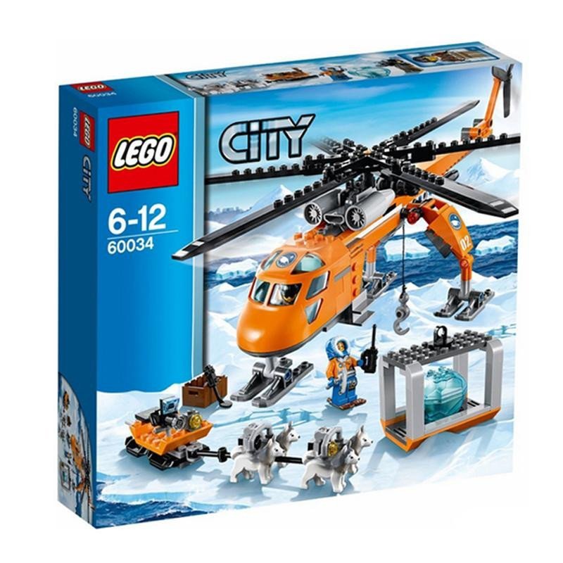 LEGO 乐高得城市系列玩具北极起重直升机60034