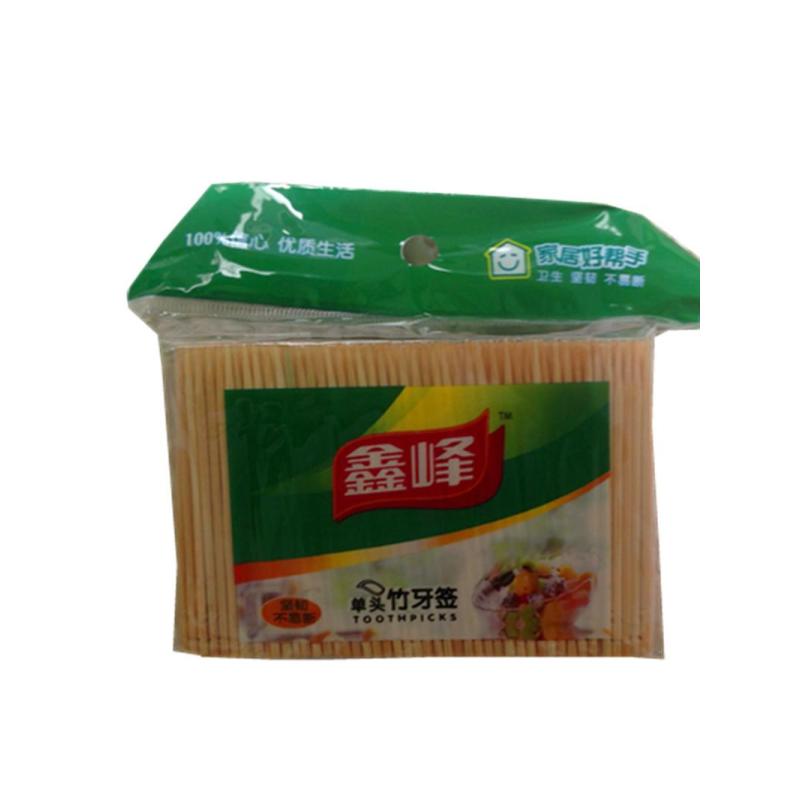 鑫峰 竹制 4袋装 单头竹牙签