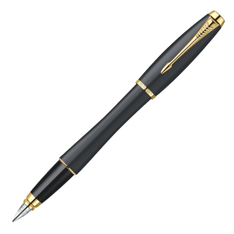 PARKER/派克 都市磨砂黑杆金夹墨水笔 钢笔
