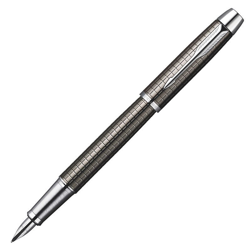 PARKER/派克 IM金属灰格子纹墨水笔 钢笔