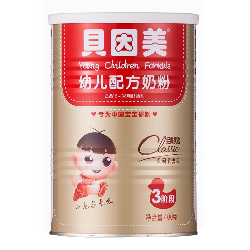 贝因美经典优选幼儿配方奶粉3段400克