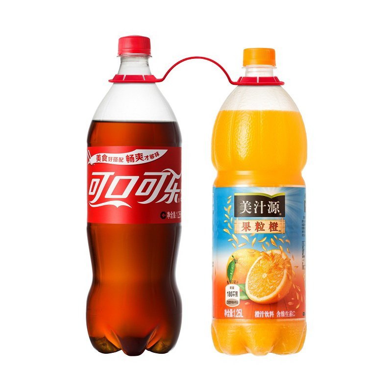 1.0L可口可乐+1.25L美汁源果粒橙