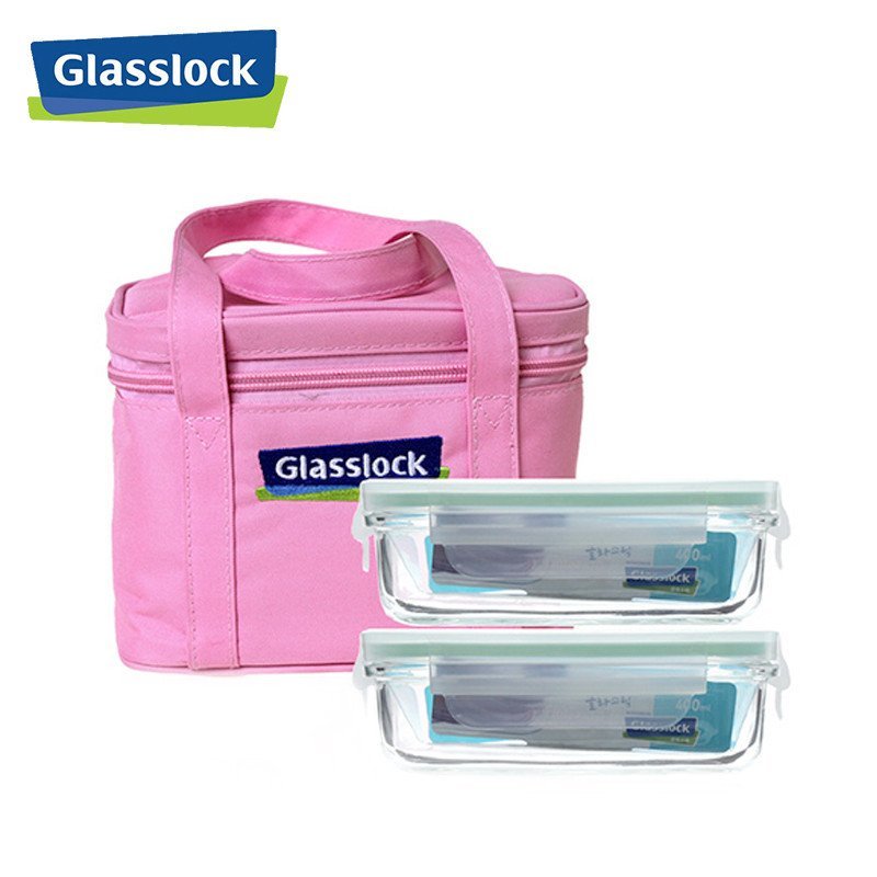 GLASSLOCK/ 三光云彩 钢化耐热玻璃保鲜盒 二件套 GL18