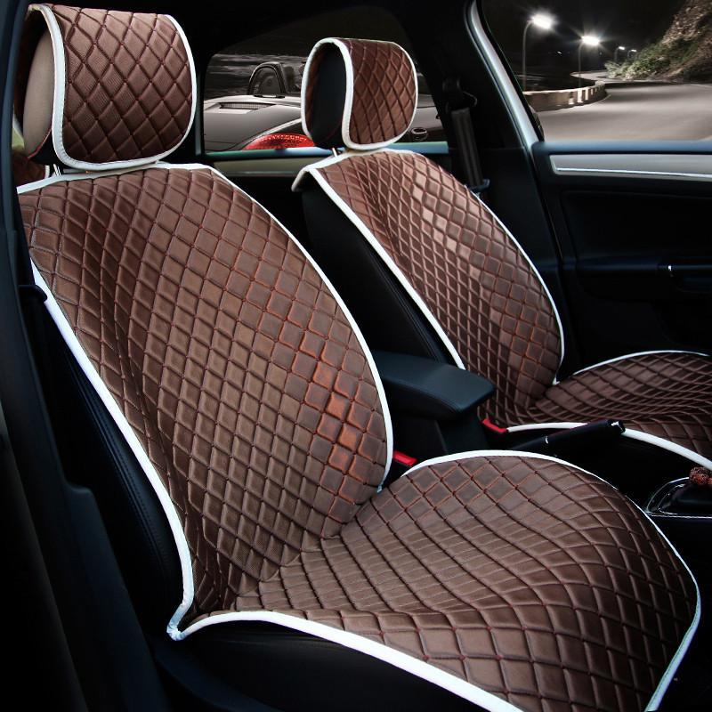 卡客 牛奶丝汽车坐垫 四季通用秋冬汽车座垫冰丝车垫福克斯科鲁兹 浓情巧克力