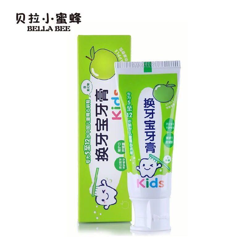 贝拉小蜜蜂换牙宝牙膏 50g（苹果味）