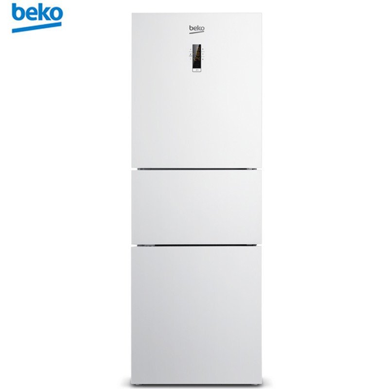 倍科（beko）CNE34230GW 285升 欧洲原装进口 蓝光养鲜无霜三门电冰箱