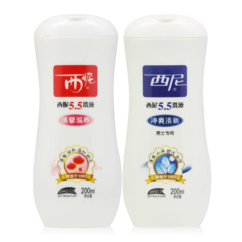 【苏宁超市】家庭私处洗液 西妮5.5系列 女士200ml+男士200ml套装