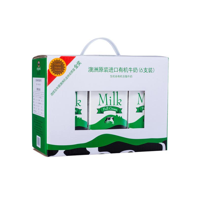 澳大利亚 进口牛奶 生机谷（Living Planet）超高温处理全脂纯牛奶1L*6支礼盒装