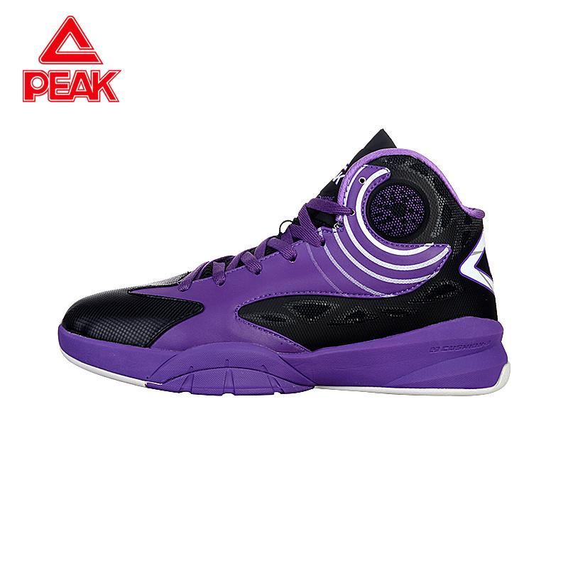 Peak/匹克 春季新品明星款飓风三代专业篮球鞋战靴圣诞款 E44063A 紫色/黑色 41码