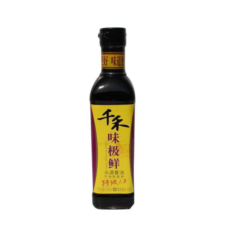 千禾味极鲜特级生抽酱油500mL