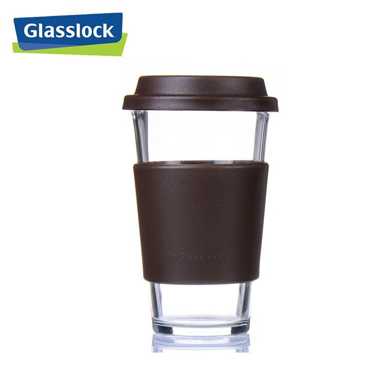 三光云彩(GLASSLOCK)韩国进口钢化耐热玻璃水杯茶杯 咖啡色RC106 500mL 咖啡色