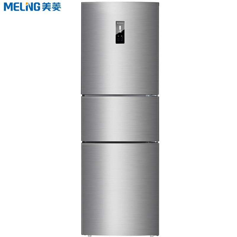 美菱（Meiling）BCD-235WE3CX 235升 风冷三门冰箱（银色）