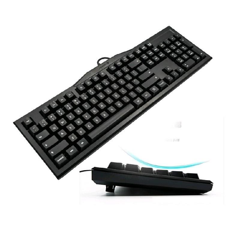 cherry樱桃mx2.0c游戏机械键盘 3802高键帽k2.0(黑色青轴)