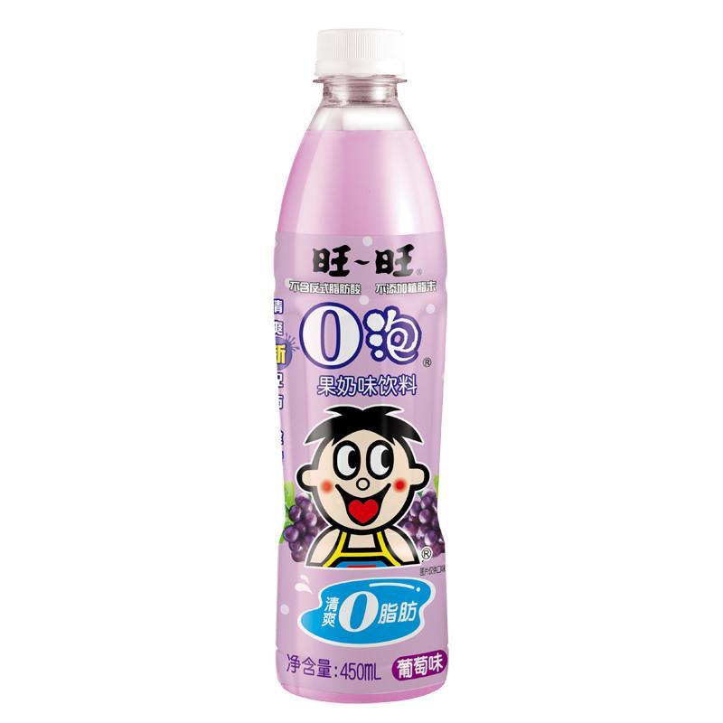 旺旺0泡果奶 葡萄 450mL/瓶