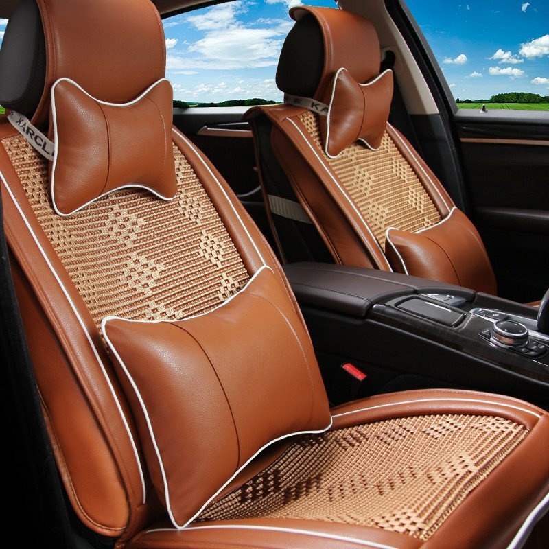 karcle/卡客 汽车坐垫夏季冰丝汽车座垫全包四季通用车垫速腾朗逸凯越朗动 富贵金-豪华版