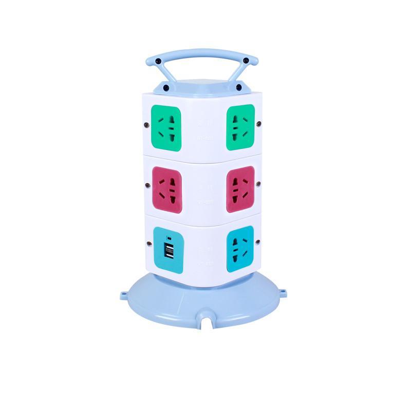 劳特立式插座 立体插排插线板