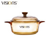 美国康宁(VISIONS) 3.25升24CM+1.5升18CM+0.8升15.5CM家用晶彩透明玻璃锅汤锅炖锅套锅