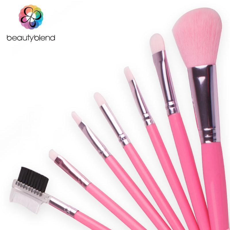 贝览得beautyblend 专业化妆刷套装腮红刷唇刷眼影刷美容化妆工具 4支刷头