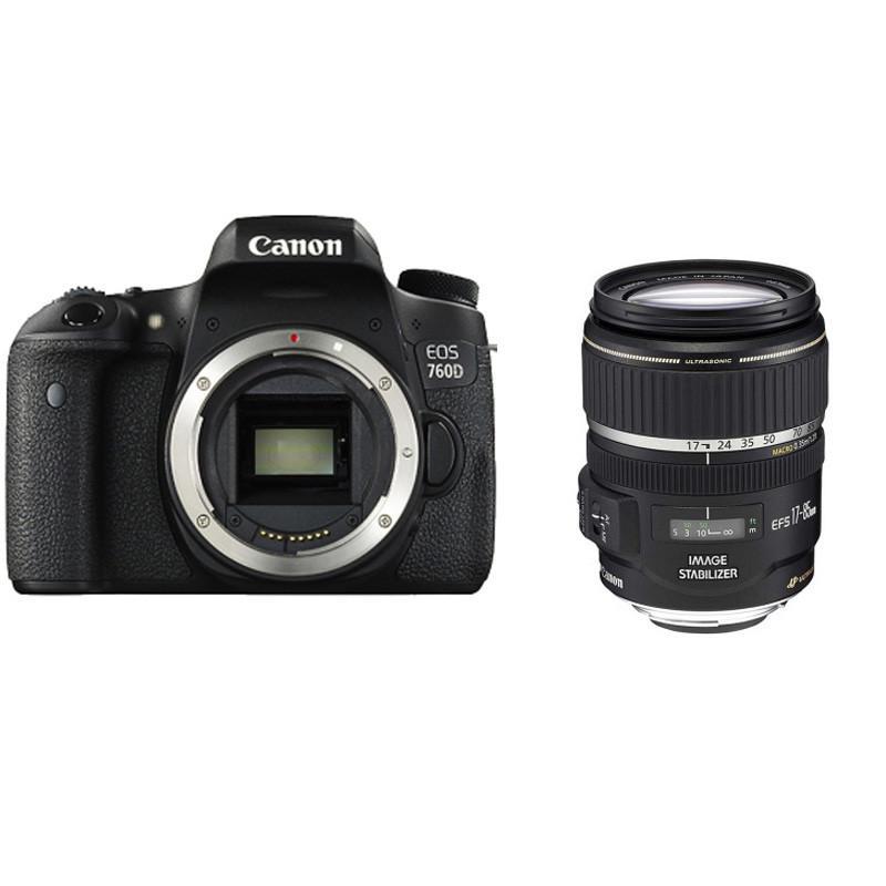 佳能（Canon） EOS 760D 数码单反相机 套机（EF-S17-85mmf/4-5.6ISUSM 镜头）+卡+包+UV镜+读卡器+清洁套装