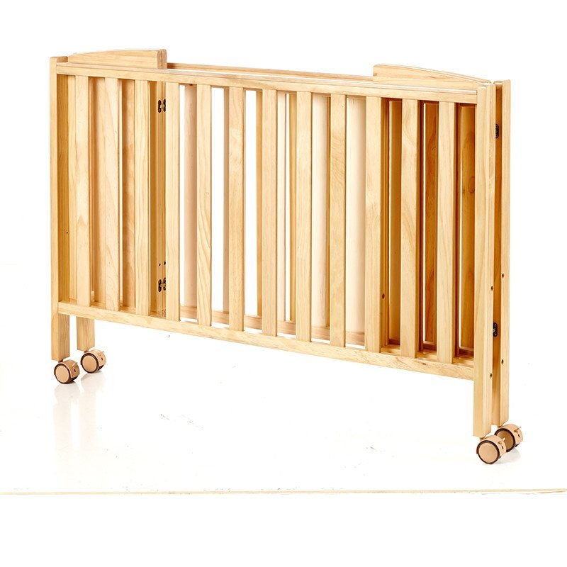 好孩子(goodbaby)婴儿床 多功能环保实木可折叠婴儿床 mc1000a 原木色