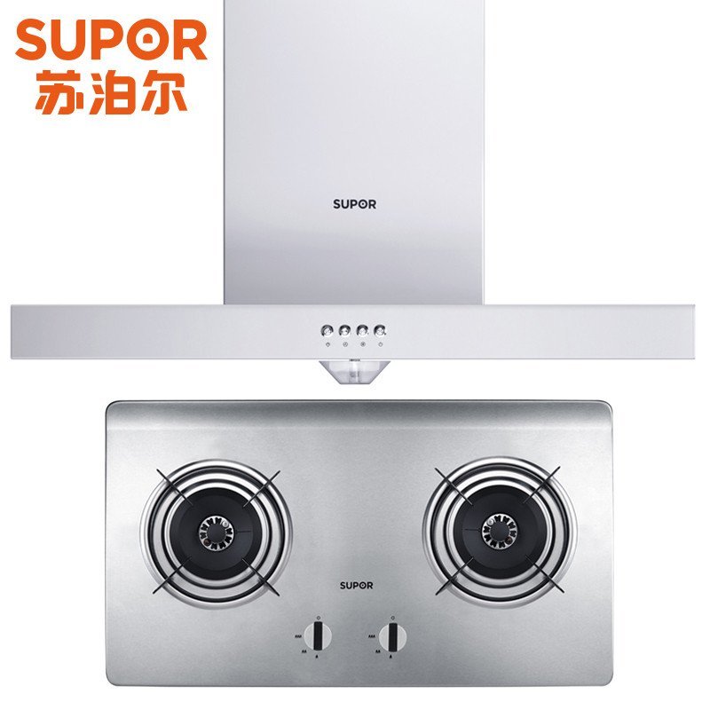 苏泊尔（SUPOR）CXW-185-U610抽油烟机+QS502天然气燃气灶 烟机灶具套餐