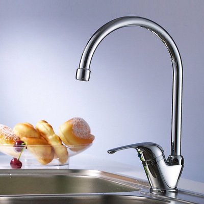 贝乐卫浴(ballee) 0085 全铜高弯 厨房冷热水龙头