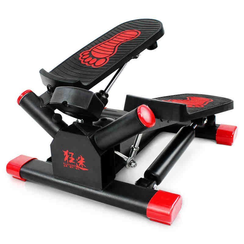 狂迷踏步机静音 多功能迷你健身器材 家用免安装运动器材 黑红