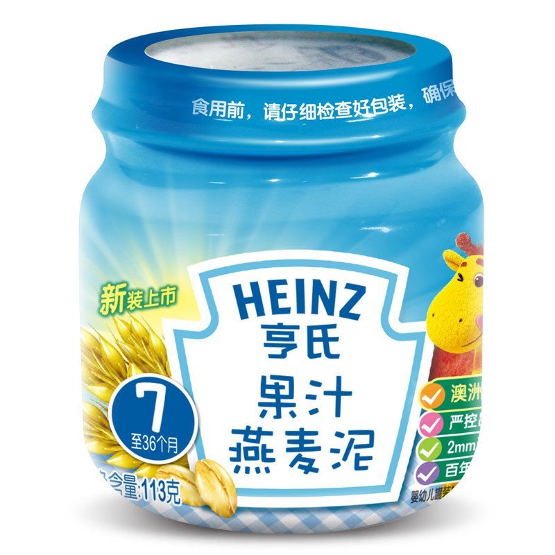 Heinz亨氏果汁燕麦泥113g（7个月至36个月）