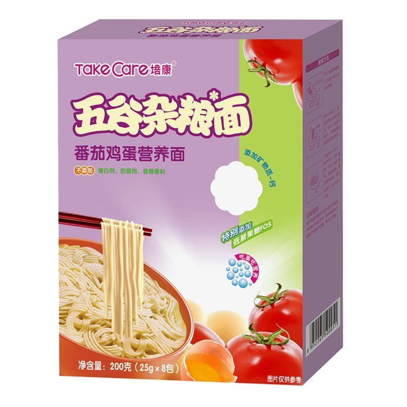 培康(TakeCare)五谷杂粮面 番茄鸡蛋营养面200g