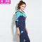 鑫·森碟2015秋装新款卫衣时尚休闲运动两件套套装女B0169 XL 宝蓝色