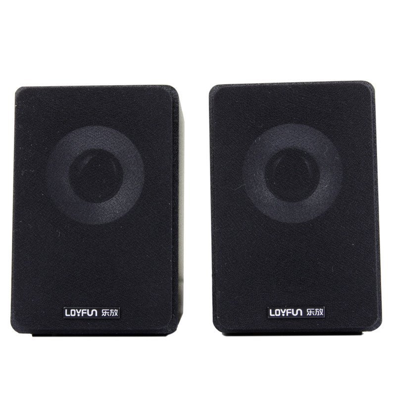 乐放（LOYFUN） M30 （线控+木质）USB低音炮/多媒体电脑音箱/手机音响（黑色）