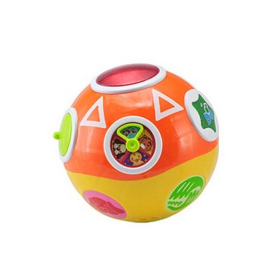 群兴 世界杯运动转转球婴儿学爬早教益智音乐震动滚动玩具 91099