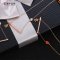 XUPING JEWELRY/旭平首饰人造水晶项链 爱心水滴 礼物 水晶古典粉