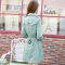 苏宁杰雅 秋季风衣女2015新款韩版外套女士中长款修身双排扣女装大10-8850 XXL 黑色